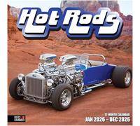 RED EMBER Hot Rods 2026 Wall Calendar 12 Month | 12" x 24" Open | Thick & Sturdy Paper | Giftable | Calendar 2026