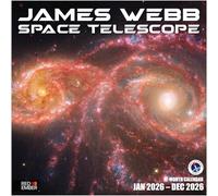 RED EMBER James Webb Space Telescope 2026 Wall Calendar 12 Month | 12" x 24" Open | Thick & Sturdy Paper | Giftable | Calendar 2026