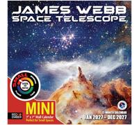 RED EMBER James Webb Space Telescope Mini Wall Calendar 2027 | 12 Month | 7" x 14" Open | Thick & Sturdy Paper | 2027 Mini Calendar Science Space