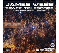 RED EMBER James Webb Space Telescope with Quotes 2027 Wall Calendar | 12 Month | 12" x 24" Open | Thick & Sturdy Paper | Science Space Calendar 2027