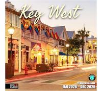 RED EMBER Key West 2026 Wall Calendar 12 Month | 12" x 24" Open | Thick & Sturdy Paper | Giftable | Calendar 2026