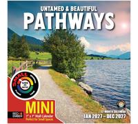 RED EMBER Pathways Mini Wall Calendar 2027 | 12 Month | 7" x 14" Open | Thick & Sturdy Paper | 2027 Mini Calendar Scenic Nature