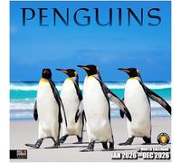 RED EMBER Select - Penguins 2026 Wall Calendar 12 Month | 12" x 24" Open | Thick & Sturdy Paper | Giftable | Calendar 2026