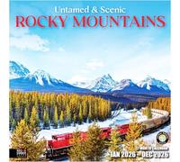 RED EMBER Select - Untamed & Scenic Rocky Mountains 2026 Wall Calendar 12 Month | 12" x 24" Open | Thick & Sturdy Paper | Giftable | Calendar 2026
