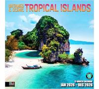 RED EMBER Select - Untamed & Scenic Tropical Islands 2026 Wall Calendar 12 Month | 12" x 24" Open | Thick & Sturdy Paper | Giftable | Calendar 2026