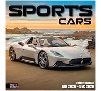 RED EMBER Sports Cars 2026 Wall Calendar 12 Month | 12" x 24" Open | Thick & Sturdy Paper | Giftable | Calendar 2026