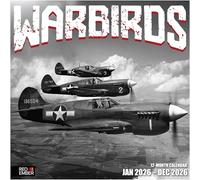 RED EMBER Warbirds 2026 Wall Calendar 12 Month | 12" x 24" Open | Thick & Sturdy Paper | Giftable | Calendar 2026