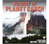 RED EMBER Wonders of Planet Earth 2026 Wall Calendar 12 Month | 12" x 24" Open | Thick & Sturdy Paper | Giftable | Calendar 2026