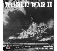 RED EMBER World War II 2026 Wall Calendar 12 Month | 12" x 24" Open | Thick & Sturdy Paper | Giftable | Calendar 2026
