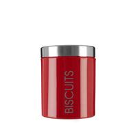 Red Enamel Biscuit Canister | Liberty