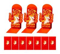 Red Envelope - 3D Lunar Bags 2026 Chinese Year Horse, 10 Pieces Gold Foil Packets, Long Lasting Synthetic Accessory Unit Set, for Wedding Birthday Holiday Celebrations Events Party Task Box Unit