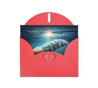 Red Envelope Greeting Cards With Unique Ancient Creatures Pattern For Write Down Your Blessings For Various Holidays