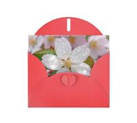 Red Envelope Greeting Cards With Unique Blooming Grace Pattern For Write Down Your Blessings For Various Holidays