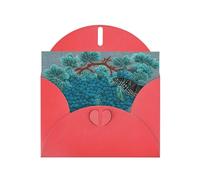 Red Envelope Greeting Cards With Unique Blue Wings Pattern For Write Down Your Blessings For Various Holidays