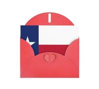 Red Envelope Greeting Cards With Unique Flag Of Texas Pattern For Write Down Your Blessings For Various Holidays