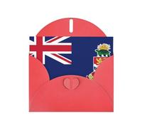 Red Envelope Greeting Cards With Unique Flag Of The Cayman Islands Pattern For Write Down Your Blessings For Various Holidays