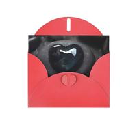 Red Envelope Greeting Cards With Unique Mysterious Love Stone Pattern For Write Down Your Blessings For Various Holidays