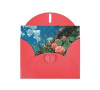 Red Envelope Greeting Cards With Unique Sunshine Petals Pattern For Write Down Your Blessings For Various Holidays