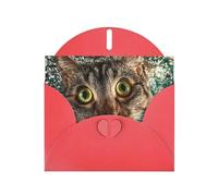 Red Envelope Greeting Cards With Unique Unbelievable Eyes Pattern For Write Down Your Blessings For Various Holidays