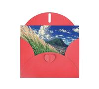 Red Envelope Greeting Cards With Unique Whispering Hills Pattern For Write Down Your Blessings For Various Holidays