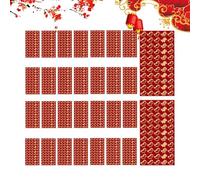 Red Envelope- Horse Red Envelopes, Lunar New Year of The Horse | Pieces Festive Money Envelopes, Gold Foil Stamping Design, Cute Line Drawing Pattern, 9x17cm High End Pack for