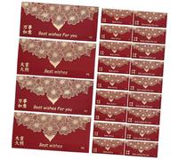Red envelopes,60pcs Cash Envelope Guest Newly for Invitation Fancy and with Bingo Occasion Marry Booth Invite Groom Packet Key Planner Wedding Items Bride to Welcome Couple Western Envelopes