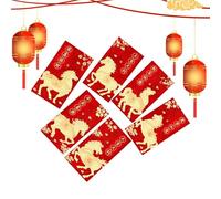 Red Envelopes Chinese - Gold Foil Embossing Traditional - Large Red Packet for 2026 Spring Festival | for Wedding Birthday Spring Festival Marriage Engagement Men Boys Girls Youth Teens