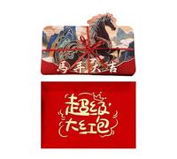 Red Envelopes, Lunar Decorations Cartoon Foldable, Chinese Envelopes for Money, Family Friends Sons