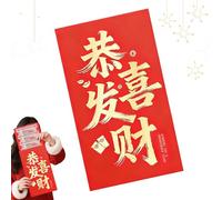 Red Envelopes - Traditional Giant Gold Character Holiday Decor,New Year Chinese Envelopes Red Packet,for Spring Festival Wedding Party Supplies Business Gathering Celebration