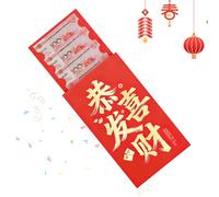 Red Envelopes | Traditional Gold Giant Character Party Decorations | Chinese New Year Packages | Spring Party Wedding Gift Family Children Adults, May You Be Happy And Prosperous, Please refer to the