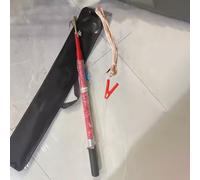 Red Epoxy Resin Insulated Discharge Rod, 10kV 35kV 110kV 220kV High Voltage Telescopic Hot Stick for Meter Maintenance(110kV-2m/78.7"/6.6ft)