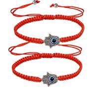 Red Evil Eye Bracelet,Evil Eye bracelets,Red Bracelet for Women Men Turkish Braided Rope Thread Protection Amulet Bring You Lucky Peaceful, One Size, Resin, Lapis Lazuli