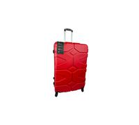 (Red, Extra Large) Hampton & Stewart Hard Shell Extra Large Suitcase
