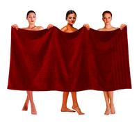 (Red) Extra Large Super Jumbo Bath Sheet Towel 100% Egyptian Cotton Bath Sheets