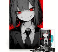 Red Eye Glow 1000 Piece Jigsaw Puzzles for Teenagers Jigsaw Brain Workout Toy Group Play Art Assembly Classic Gift (38x52cm)
