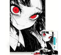 Red Eye Glow 1000 Pieces Jigsaw Puzzles for Adults Mental Logic Toy Serene Time Firm Cut (38x52cm)