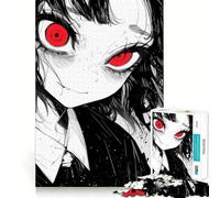 Red Eye Glow 1000 Pieces Jigsaws Adults Puzzles Gifts Mind Challenge Toy Easy Leisure Precise Cut (38x26cm)