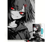 Red Eye Glow Jigsaw 1000 Pieces for Teenagers Strengthen Memory Calm Relax Smooth Edge Amazing Present (38x26cm)