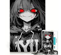 Red Eye Glow Jigsaw Puzzle for Adults 1000 Pieces Mind Puzzle Calm Pastime Image Assembly Lovely Present (50x75cm)