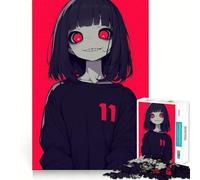 Red Eye Glow Jigsaw Puzzles for Adults1000 Piece Mind Skill Group Joy Quality Edge Art Collection Piece (50x75cm)