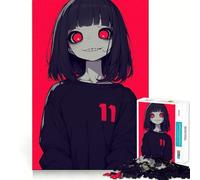 Red Eye Glow Jigsaw Puzzles for Adults1000 Pieces Memory Boost Together Fun Image Assembly Art Collectible (38x52cm)