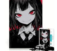 Red Eye Glow Jigsaw Puzzles for Adults1000 Pieces Memory Gain Stress Relief Design Assembly Memorable Gift (38x52cm)