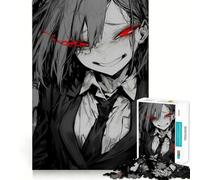 Red Eye Glow Jigsaw Puzzles for Teenagers 1000 Piece Recall Upgrade Calm Relax Clear Cut Art Collection Piece (38x26cm)