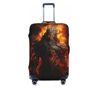 Red-Eyed Flame Warrior Travel Luggage Covers - Elasticity Suitcase Covers Protector for Luggage 18-32 Inch