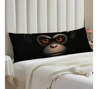 Red Eyed Monkey Body Pillow Case 20x54 Throw Pillow Cover with Hidden Zipper Breathable & Cozy Full Long Pillowcase Protector Spring Easter Cover for Sleeping Bedroom Couch Sofa Decor