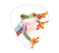 Red Eyed Monkey Tree Frog Guitar Plectrums 12-Piece Set For Acoustic Guitar, Electric Guitar, Double Bass, Ukulele