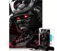 Red Eyed Samurai 1000 Pieces Jigsaws Adults Puzzles Brain Workout Toy Soft Relax Image Assembly Lovely Present (38x26cm)