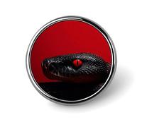 Red Eyed Snake Novelty Pin Badge Lapel Pin Brooch Badge Tie Jewelry Decor for Hats Jackets Shirts