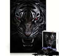 Red Eyed Tiger Predator Jigsaw Puzzle 1000 Piece for Adults Mind Game Toy Peaceful Fun Neat Cut Art Collection Piece (38x52cm)