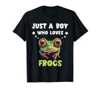 Red Eyed Tree Frog Just A Boy Who Love Rainforest Amphibian T-Shirt